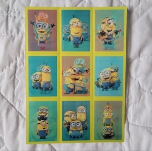 10/$20 ❄️ 9x Minions Holographic Happy Valentine's Day Cut Out Cards